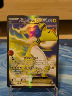 Ampharos EX (87 Full Art) 87/98 Holo - Pokemon TCG XY - Ancient Origins - Image 1