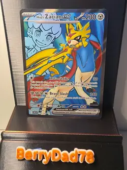 Hop's Zacian EX 176/159 Sv09: Journey Together Ultra Rare Pokemon NM TCG - Image 1