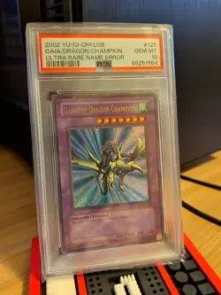 Gaia the Dragon Champion LOB-125 Ultra Name Error PSA 10 Pop 22 - Image 1