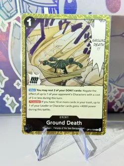 OP14-096 Ground Death Foil One Piece The Azure Sea's Seven English Near Mint - Image 1