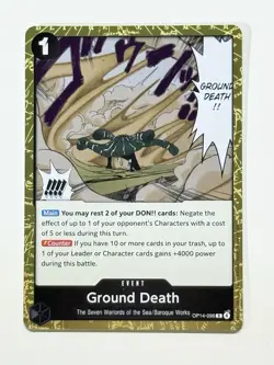 OP14-096 Ground Death Foil One Piece The Azure Sea's Seven English Near Mint - Image 3