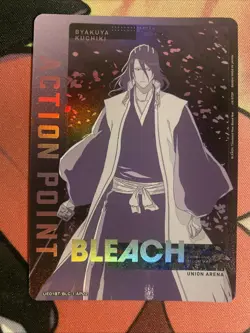 Union Arena TCG Bleach Thousand Year Blood War Action Point Foil Byakuya Kuchiki - Image 1
