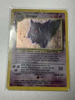2002 Pokemon Legendary Collection GENGAR 11/110 Holo Card DMG WOTC - Image 2