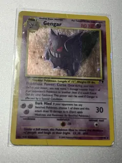 2002 Pokemon Legendary Collection GENGAR 11/110 Holo Card DMG WOTC - Image 3