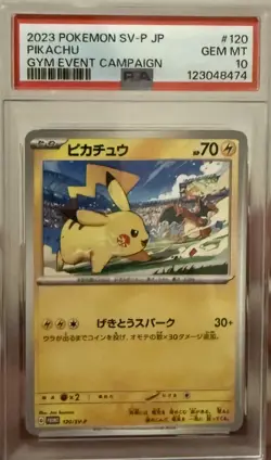 PSA 10 Pikachu 120 197/SV-P Gym Event 2023 2024 Promo Set Pokemon Card Japanese - Image 4