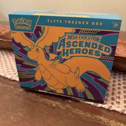 N's Zekrom Promo Card Sealed Ascended Heroes ETB Promo With Opened Box - Image 1