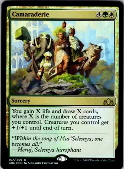 Magic the Gathering MTG Camaraderie Foil (157) Guilds of Ravnica LP - Image 1