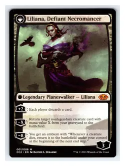1x Liliana, Heretical Healer, Commander Collection Black, Magic MTG NM - Image 2