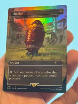 1X FOIL The Ball / Fellwar Stone BORDERLESS MINT MTG Magic Secret Lair Warhammer - Image 1