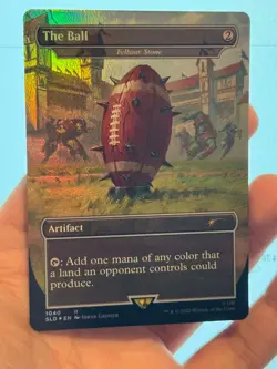 1X FOIL The Ball / Fellwar Stone BORDERLESS MINT MTG Magic Secret Lair Warhammer - Image 3