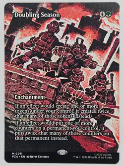 Magic: The Gathering PZA M 0011 Doubling Season (Borderless) TMNT - Image 1
