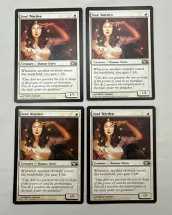 Soul Warden x4 MTG Core Set 2010 M10 4x Magic Excellent Light Play EX LP - Image 1