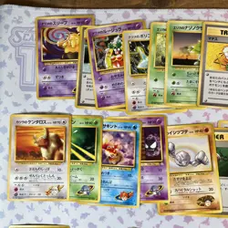 Pokemon card GYM Set LOT 48 Old Back TCG Japanese HP-LP #6 - Image 2