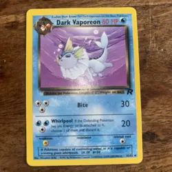 Pokemon TCG Dark Vaporeon Team Rocket 45/82 LP. - Image 2