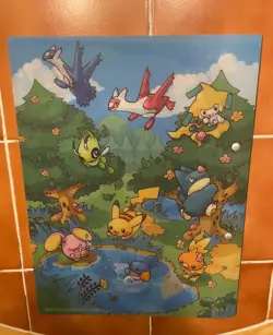 Pokemon Pokepark Premium File Forest Sheet Original Complete Set Pikachu 004/009 - Image 3
