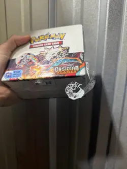 Pokemon TCG Obsidian Flames Booster Box 36 Packs Sealed Tear In Wrap - Image 3
