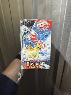 Pokemon TCG Obsidian Flames Booster Box 36 Packs Sealed Tear In Wrap - Image 4