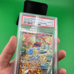 2025 POKEMON WHT EN-WHITE FLARE SPECIAL ILLUSTRATION RARE #167 KELDEO EX PSA 10 - Image 5