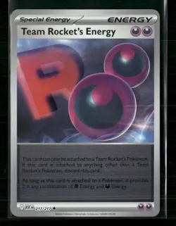 Team Rocket's Energy 217/217 ME: Ascended Heroes Pokemon Reverse Holo NM - Image 1