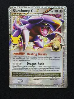 Pokemon Garchomp C Lv. X #145 Celebrations NM TWISTED MISCUT ERROR! - Image 1