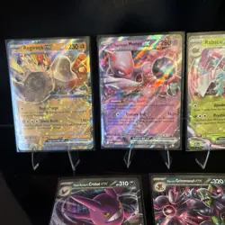 Pokemon TCG - Destined Rivals - EX Lot 5 - Mewtwo, Regirock, Grimmsnarl, Crobat - Image 2