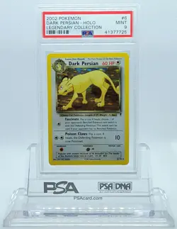 POKEMON LEGENDARY COLLECTION DARK PERSIAN #6 HOLO PSA 9 MINT #41377725 - Image 2