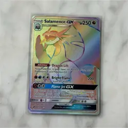 Pokemon Salamence GX Secret Rare Holo 73/70 Dragon Majesty 250 HP English - Image 1