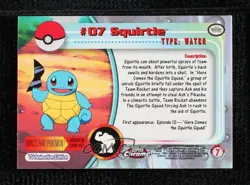 Squirtle Topps Chrome Pokemon TV Animation Edition #7 2000 - Image 2
