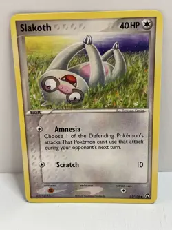 Pokemon Tcg VTG LP Slakoth 63/108 Power Keepers Regular - Image 1