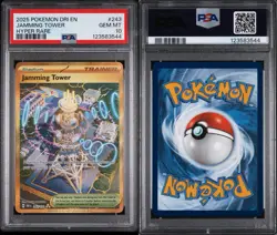 Pokemon Destined Rivals Jamming Tower Hyper Rare Card 243/182 PSA 10 GEM MT - Image 3
