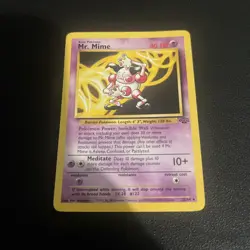 Mr. Mime 22/64 Non Holo Jungle Set Rare Pokemon Card WOTC LP great condition - Image 1