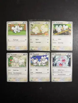 6 Tandemaus Maushold Pokemon Card Collection Cosmos Holo SV PTCG - Image 1