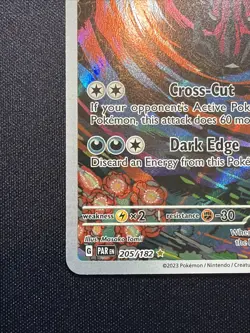 Yveltal 205/182 Sv04: Paradox Rift Holo Pokemon Card Illustration Rare Holo NM - Image 5