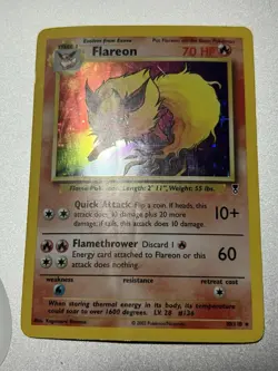 Flareon 10/110 | Legendary Collection | Holo Rare | Pokemon Card DMG WOTC - Image 1
