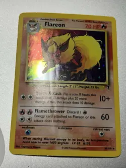 Flareon 10/110 | Legendary Collection | Holo Rare | Pokemon Card DMG WOTC - Image 2