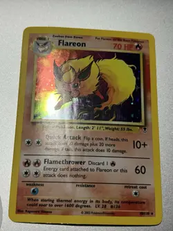 Flareon 10/110 | Legendary Collection | Holo Rare | Pokemon Card DMG WOTC - Image 3