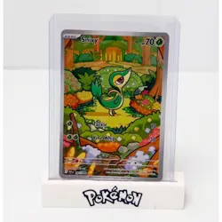 Snivy 087/086 Sv: Black Bolt Illustration Rare Full Art Holo Pokemon Card NM - Image 1