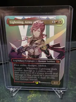 Lightning, Army of One (0400) (Borderless) Final Fantasy Foil - Image 1