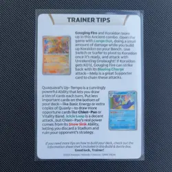 Pokemon - Pikachu - Trainer Tips Card - Surging Sparks - Prerelease - Image 2