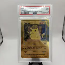 2021 POKEMON CELEBRATIONS UPC PIKACHU #58 GOLD METAL PSA 9 - Image 1
