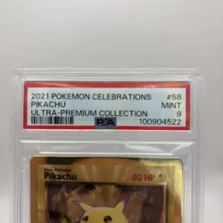2021 POKEMON CELEBRATIONS UPC PIKACHU #58 GOLD METAL PSA 9 - Image 2