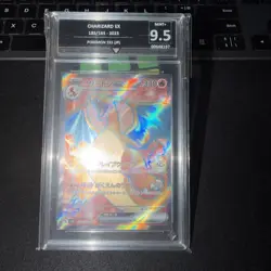 Pokemon TCG Charizard EX SAR Japanese 151 185/165 SV2a Get Graded 9.5 - Image 1