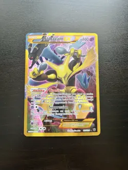 Pokemon TCG Alakazam EX Fates Collide 125/124 Full Art Secret Rare Card - Image 1