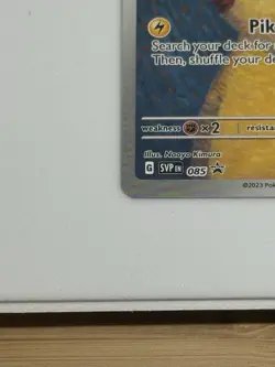 Pikachu with Grey Felt Hat SVP 085 Black Star Promo Van Gogh Pokemon Card NM - Image 3