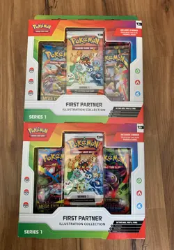(LOT OF 2) Pokemon TCG First Partner Illustration Collection Series 1 Box NEW! - Image 1