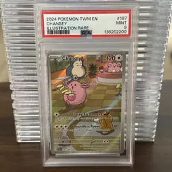 Pokemon TCG Chansey 187/167 Twilight Masquerade Holo Illustration Mint Condition - Image 1