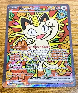 Pokemon Meowth ex 121/088 ENGLISH SIR Special Illustration Rare Perfect Order - Image 1