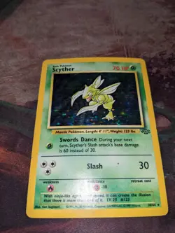 Pokemon TCG Scyther Jungle 10/64 Holo Unlimited Holo Rare - Image 1