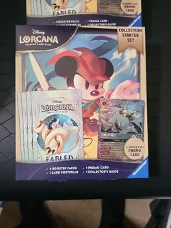 New Disney Lorcana: Fabled Collection Starter Set Glimmer Foil Promo Booster 2x - Image 5