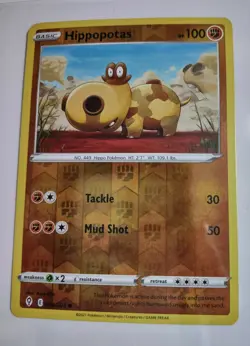 Hippopotas 084/203 Reverse Holo NM Pokemon TCG Card- Evolving Skies - Image 1